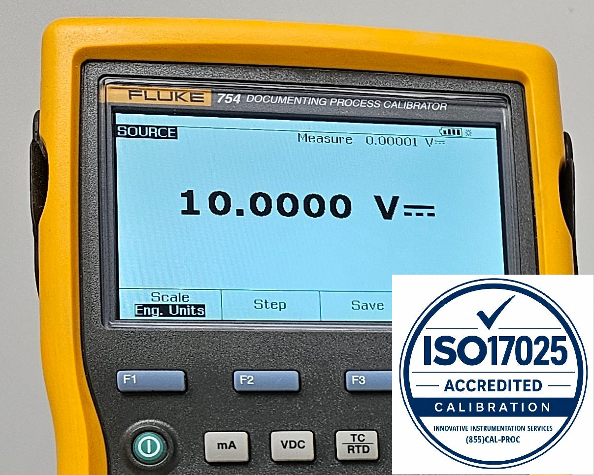 FLUKE 754/753 ISO17025 CALIBRATION