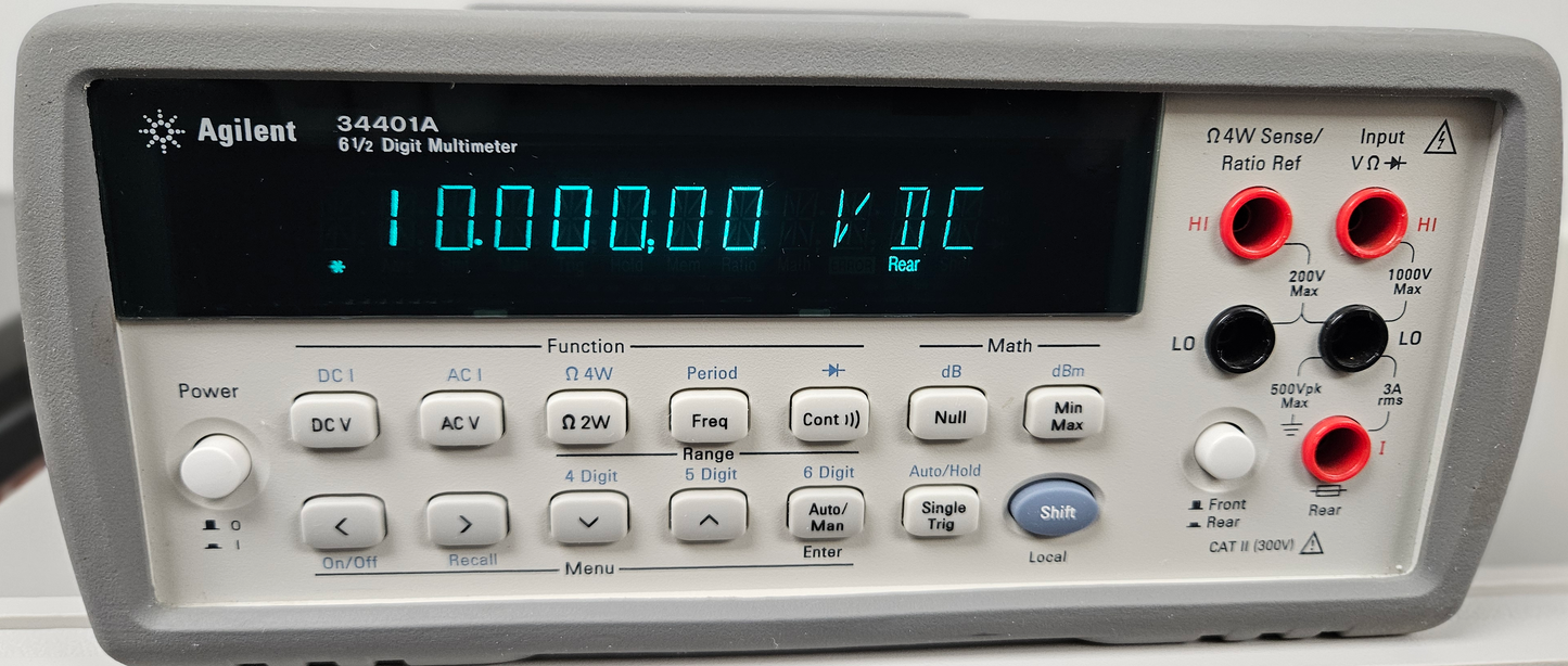 HP AGILENT KEYSIGHT 34401A NIST CALIBRATION